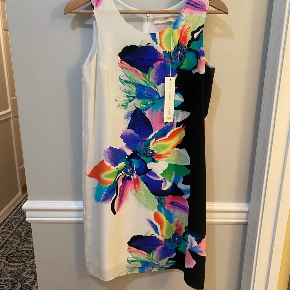 multicolor shift dress